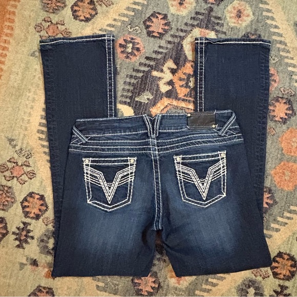 Vigoss Stretch Denim The Chelsea Slim Boot Cut Jeans Size 9/10 - Picture 9 of 11